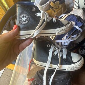 Converse Black and White High-Top Sneakers